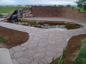 Paver pathway from patio